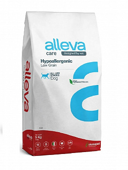 ALLEVA CARE Hypoallergenic Корм сухой для собак низкозерновой 5 кг