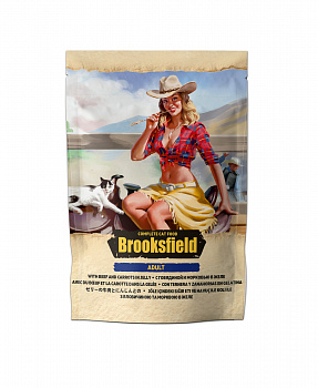 BROOKSFIELD Adult Beef with Carrots пауч для кошек Говядина с морковью в желе 85г