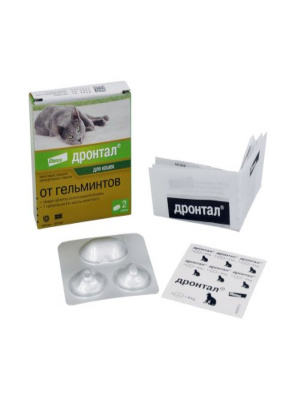 Bayer Дронтал антигельминтик для кошек 2таб