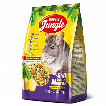 Happy Jungle J118 Корм для шиншилл 400г