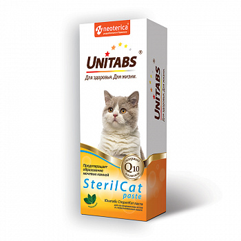 Экопром U306 Unitabs SterilCat paste Паста для кастрированных котов и стерилизованных кошек 120мл