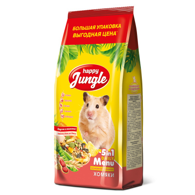Happy Jungle J122 Корм для хомяков 900г