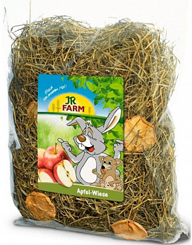 Корм JR FARM Сено луговое с яблоками 500г