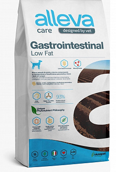 ALLEVA CARE Gastrointestinal Корм сухой для собак с низким содержанием жиров 12 кг