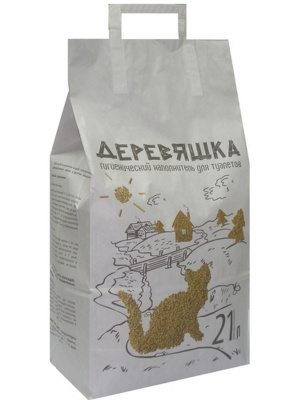Зверьё моё Наполнитель "Деревяшка" 21л*7,5кг
