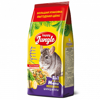 Happy Jungle J119 Корм для шиншилл 900г