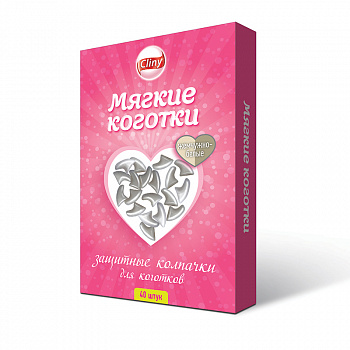 Экопром Cliny K206/75372 Мягкие коготки для кошек жемчужно-белые 40шт